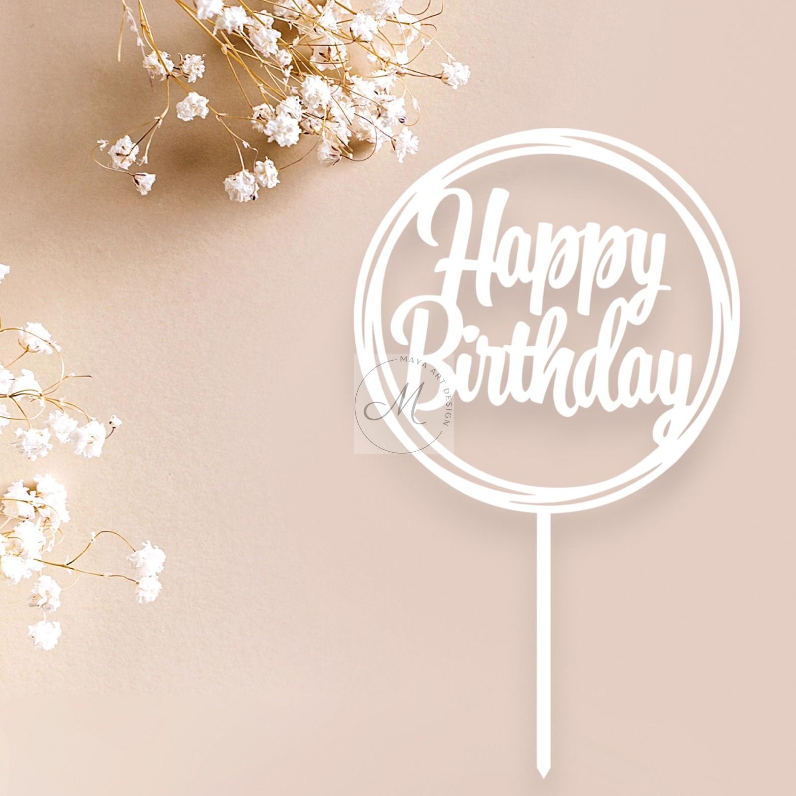 Happy Birthday kruh